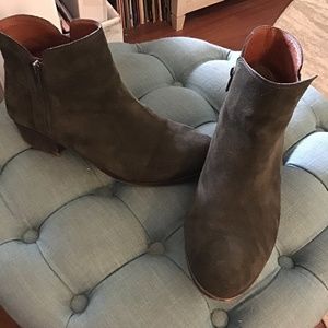 Lucky Brand Dark Green Suede Boots